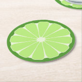 Limoen Slice Paper Onderzetters (Gebogen)