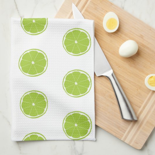 Limoen Slice Pattern Theedoek (Quarter Fold)