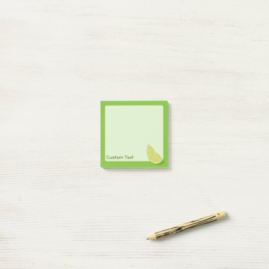 Limoen Slice Post-it® Notes (Op bureau)