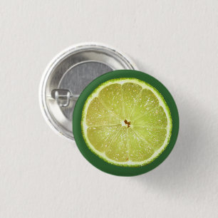 Limoen Slice Ronde Button 3,2 Cm