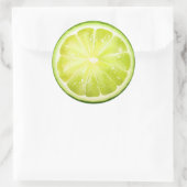 Limoen Slice S01, vers Ronde Sticker (Tas)