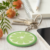 Limoen Slice Sleutelhanger (Zijkant)