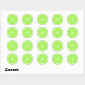 Limoen Slice-Sticker Ronde Sticker (Vel)