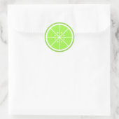 Limoen Slice-Sticker Ronde Sticker (Tas)