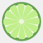 Limoen Slice-Stickers Ronde Sticker (Voorkant)