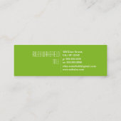 Limoen Slice-Visitekaartje, vers Mini Visitekaartje (Achterkant)