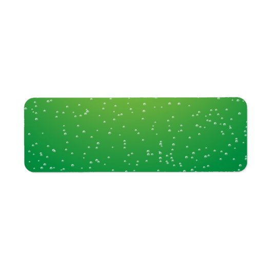 Limoen Soda met Tiny Bubbles Background Art Etiket (Voorkant)