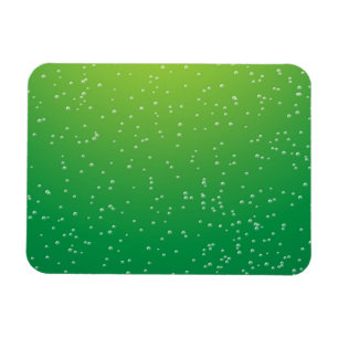Limoen Soda met Tiny Bubbles Background Art Magneet