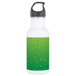 Limoen Soda met Tiny Bubbles Background Art Waterfles