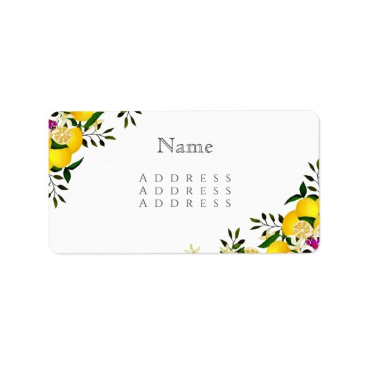 Limoen squeeze jubileum naam etiket (Voorkant)