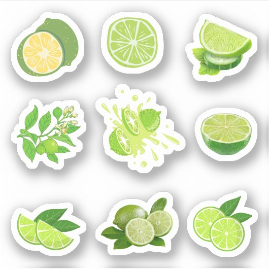 Limoen Sticker (Voorkant)