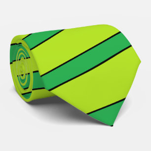 Limoen stripe stropdas