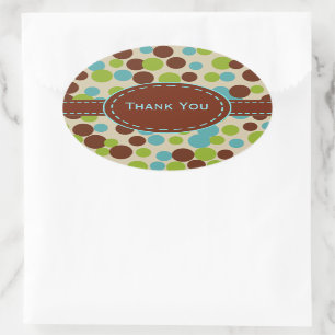 Limoen stuiteren Stippen Dank u Stickers