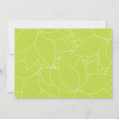 Limoen Succulent ModernTypography Wedding Kaart (Achterkant)