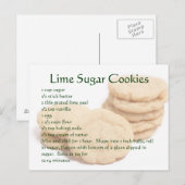 Limoen Sugar Cookies Briefkaart (Voorkant / Achterkant)