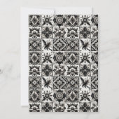 Limoen Tegel bruidsdouche uitnodiging (Achterkant)