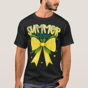Limoen Tropische Vruchten Coquette Strikken Zomer T-shirt