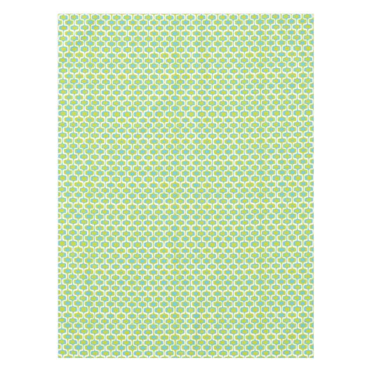 Limoen uit de middeleeuwen en Aqua Ovalen Circles Tafelkleed (Voorkant)