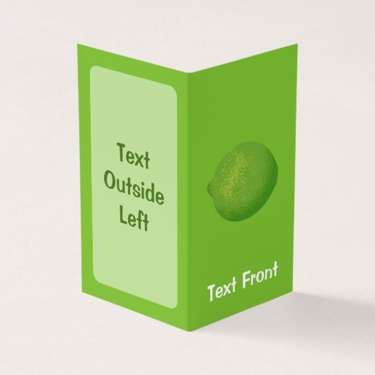 Limoen Visitekaartjes (Buitenkant)