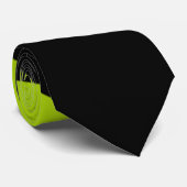 Limoen Wave Stropdas (Opgerold)
