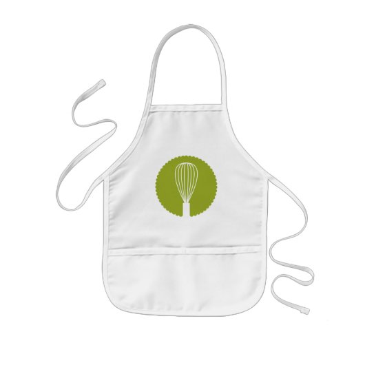 Limoen Whisk Silhouette Kitchen Apron Kinder Schort (Voorkant)