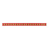 Limoen White Polka Dots Kerstmis Pattern Lint (Voorkant)