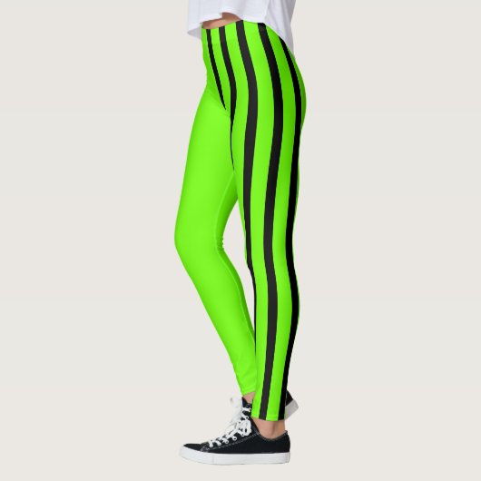 Limoen & Zwarte Jester Leggings (Links)