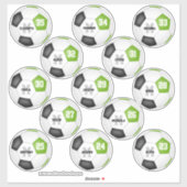 limoen zwarte voetballers sticker (Vel)