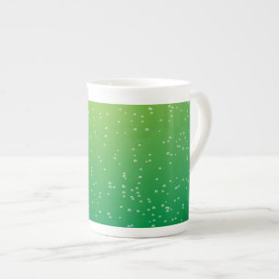 Limoenfrisdrank met Kleine Bubbel Achtergrond Kuns Porselein Kop