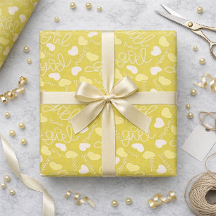 Limoengele Liefde Cadeaupapier