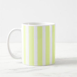 Limoengroen & Witte Verticale Streep Koffiemok