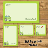 Limoengroene Cartoon Auto Post-it® Notes
