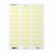 Limoensorbetstippen Etiket (Full Sheet)
