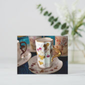 Limoges demitasse briefkaart (Staand voorkant)