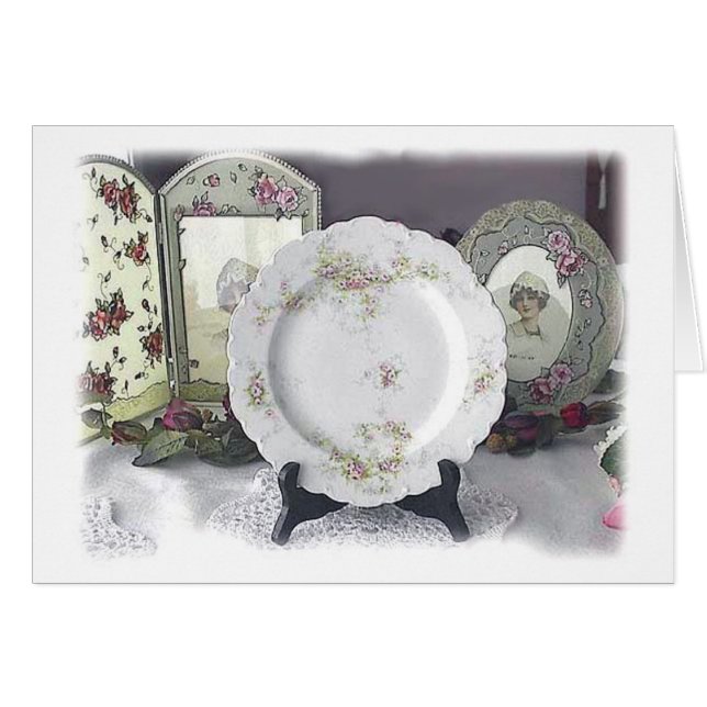 Limoges et roses roses (Devant Horizontal)