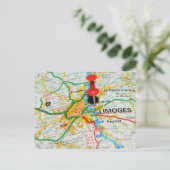 Limoges, Frankrijk Briefkaart (Staand voorkant)