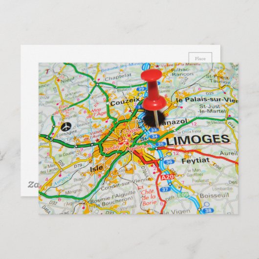 Limoges, Frankrijk Briefkaart (Voorkant / Achterkant)