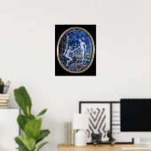 Limoges plaque, waarin Adam en Eva zijn afgebeeld, Poster (Thuiskantoor)