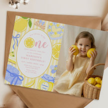 Limon Citrus Zomer Limonade 1e Verjaardagsfoto