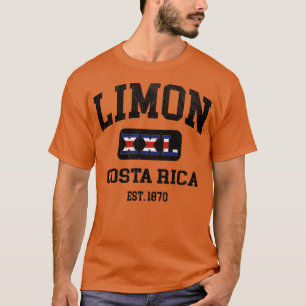 Limon Costa Rica XXL Atletisch ontwerp T-shirt