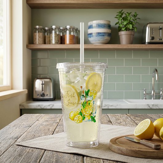 Limonade acryl drinkbeker