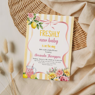 Limonade Bloemenmeisje Vers Nieuw Baby Shower met Kaart