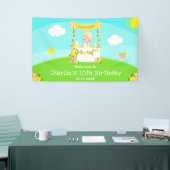 limonade blond haar jongen verjaardag welkom spandoek (Beurs)