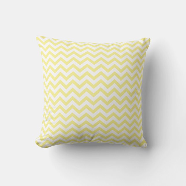 Limonade Chevron jaune 16"" coussin x16 (Recto)