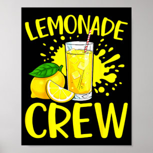 Limonade Crew Citroen Sap Liefhebber Zomer Drink Poster