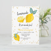 Limonade en zo veel leuke uitnodiging (Staand voorkant)