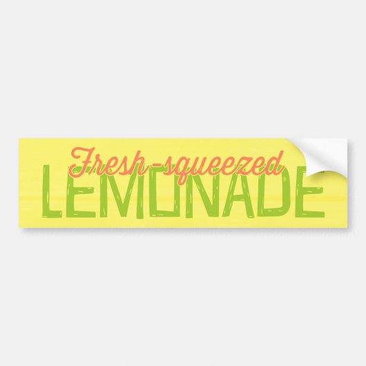 limonade, gevarieerd bumpersticker (Voorkant)