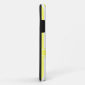 Limonade Modern Stripe met monogram Case-Mate iPhone Case (Achterkant/rechts)