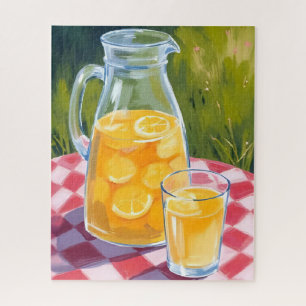 Limonade Picknick Citroenen Fruit Geschilderd Legpuzzel