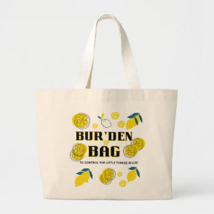 LIMONADE POUR TOUS, Grand Sac à main en toile pour